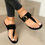 Fashion Slippers For Women Clip Toe Summer Buckle Sandals Casual Ladies Beach Shoes Woman Flip Flops Female 2023 Square Heels