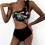 New Sexy  Printed Padded Women Swimwear One Piece Swimsuit Female Full Back Bather Bathing Suit