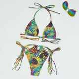 New Print Bikini Bandage Bikini Set Push Up Swimsuit Women Hollow Out Swimwear Brazilian Bathing Suits Summer Beach Wear XL