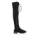 New Women's Fashion Womens Knee High Boots Flat Ankle Snow Dance Lace Up Canvas Long Boots Zapatos De Mujer Botas