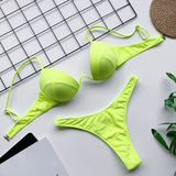 Sexy Women Push Up Bikini Set  Swimwear Swimsuit Girl High Cut Bathing Suit Summer Biquini Beach Wear Bikinis De Praia