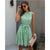 Summer Sweet Pleated Dress A-Line Women Sashes Dress Sleeveless Pure Color Mini Sundress Female Beach Dress Vestido Verano