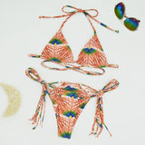 New Print Bikini Bandage Bikini Set Push Up Swimsuit Women Hollow Out Swimwear Brazilian Bathing Suits Summer Beach Wear XL