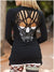 Back Skull Gothic T-shirt Hollow Out Women Sweaters Long Sleeve Cardigans  Thin Cardigans Sexy Blusas Body Top  T-shirt Gothic