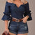 Women Solid  Color Flared Sleeve Blouse Women Spring Tops and Blouses