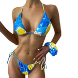 Bandage Swimming Bathing Suit Beachwear Summer Brazilian Bikini Swimwear Women Swimsuit Sexy Push Up Micro Bikinis Set