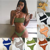 Bikinis Mujer Women Swimwear Women Push-up Padded Bra Bandage Bikini Set Sexy Swimsuit e Swimwear Bathing