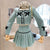 Small Fragrance Tweed 2 Piece Set Women Bow Short Jacket Coat + Skirt Suits Korean Sweet Outfits French Vintage Two Piece Sets