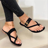 Fashion Slippers For Women Clip Toe Summer Buckle Sandals Casual Ladies Beach Shoes Woman Flip Flops Female 2023 Square Heels