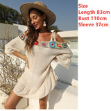 Women Beach Dress Cover-ups Swimsuit Cover Up Pareo Ups Beachwear White Dresses Bathing Suit for Woman Summer Ladies Tunic