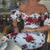 Bjlxn Women Short Sleeve Floral Print Lace Trim Midi Dress Bodycon Sexy Party Dress
