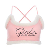 Women Summer Y2K Tank Tops Young Style Halter Vest Sleeveless Sling Crop Sexy Cute Sweet Girls Ladies Camis
