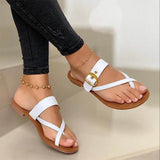 Fashion Slippers For Women Clip Toe Summer Buckle Sandals Casual Ladies Beach Shoes Woman Flip Flops Female 2023 Square Heels