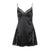 HEYounGIRL Patchwork Lace Slip Satin Sexy Dress Women V Neck Backless Sleeveless A Line Mini Dresses Ladies Y2K Party Summer