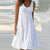 Women Causual O Neck Sleeveless Ruffles Mini Dress Boho Solid Beach Sundress Oversized Loose Dress 2023 Summer