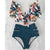 High Waist Bikini Ruffle Swimwear Women Print Sexy Swimsuit Push Up Bikinis Plus Size Bathing Suits Floral Beach Wear