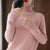 Bjlxn Turtleneck Pullover Fall/winter  Cashmere Sweater Women Pure Color Casual Long-sleeved Loose Pullover Bottoming