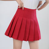 Women Skirt 2021 High Waist Preppy Style Student Pleated Skirts Female Cute Sweet Girls Dance Mini Skirt - Bjlxn