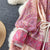 Fashion Runway Baroque Maxi Dress Women Long Lantern Sleeve Buttons Down Pink Flower Print Elegant Sashes Party Vestidos