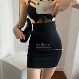 Bjlxn Sexy Hot Elasticity Fashion Temperament Goddess High Waist Slim Buttock Solid Color Girl Female Mini Skirts Skirt 99TR