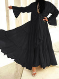 Muslim Abaya Dress Abayas Women Hijab Dubai Turkey Islam Morocco Black Kaftan Robe Party Musulmane Vestidos Largos Ramadan