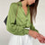 Loose Casual Satin Shirt Women Fashion Silk Blouse Women Long Sleeve Green Blue Button Up Shirts Tops Female Blusas 19376