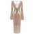 Chic Lace Up Sequin Dress New Autumn Stylish V-neck Long Sleeve Sexy Backless Women's Bodycon Gown