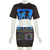 Letter Print Black 2 Piece Set Women Matching Streetwear Suits O Neck Short Sleeve Bare Midriff Crop Top+mini Skirt Sets