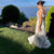 Party Dresses White Pretty Elegant Mermaid Prom Spaghetti Strap Sleeveless 3D Appliques Women Cocktail Night Gowns Custom Made