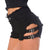 New Fashion  Gothic shorts High Waist  Vintage Slim Slit High quality  Short Sexy Black Women's Shorts Summer Shorts Gothic
