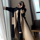 Winter Coat Double-breasted Cardigan Thermal Anti-wrinkle Lapel Women Winter Coat   Women Overcoat  for Shopping Coats Jackets