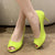 Candy Color Peep Toe Pumps for Women 2023 New Elegant Stiletto High Heels Party Shoes Woman Patent Leather Shoes Plus Size 35-43