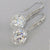 Elegant Square Zircon Stones Dangle Earrings for Women Fashion Shining Metal Engagement Wedding Earrings Jewelry