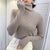 Harajuku Pullover Turtleneck Sweater Women Fall Soft Knit Sweater Slim Elastic Korean Simple Basic Cheap Jumper Solid Tops