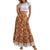 Boho Retro Floral Print Skirts Women Summer High Waist A-Line Pleated Long Skirts Casual Holiday Beach Skirt