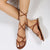 Vintage Cross Strap Gladiator Sandals for Women Roman Style Clip Toe Flat Sandals Woman Summer 2023 Non Slip Beach Shoes