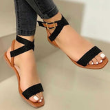 Flat Women Sandals 2023 Summer Women Cross Strap Sandals Fashion Open Toe Elegant Women Shoes Comfortable Sexy Sandals Women