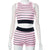 Striped Print Street Two Piece Set Women Casual Cropped Tank Tops and Tight Biker Shorts Matching Summer 2023 Tracksuits