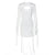 Sexy Dress For Women Hollow Out Bandage Woman Two Piece Dress Long Sleeve Elegant Winter Streetwear Wholesale