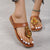 Womens Sandals Metal Design Fashion Flip Flop Sandal Flat Heel Roman Vintage Summer Hot Sale Shoes Fashion Casual Sandals Brand