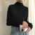 T-Shirts Women Long Sleeve Striped Solid Turtleneck Bottoming Shirt Korean Fashion All-Match Simple Loose Soft Tops New