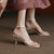 Summer Sandals Narrow Band  Cowhide Women Sandals One Strap Sandals Thin High Heels Buckle Flip Flops Ladies Elegant Shoes