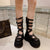 Summer Gladiator Sandals Women Metal Rivet Punk Streetwear Wedge Platform Thick Heeld Ankle Buckle Strap High Quality Shoes