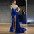 Women's Luxury Mermaid Evening Dresses Side High Split Lace Shiny Applique Prom Gowns Formal Party Robe De Soirée 2023 Vestidos