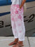 Vintage Floral Print Cotton Linen Loose Pants Women Spring Casual Mid Waist Trousers Ladies Summer Fashion Straight Pants