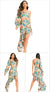 New Fashion Summer Maxi Dress Sexy Slim Long Sleeve One Shoulder Floral Irregular Lotus Leaf Women Ruffle Gown