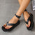 Summer New Thick-soled Sandals Women's Platform Thick-soled Slip-toe Ankle Cross Buckle Sports Sandals Women Beach Shoes