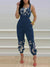 Ladies Off Shoulder Sleeveless Jumpsuit Summer Women Casual Solid Rompers Streetwear Long Playsuits Overalls With Pockets