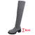 Autumn Winter Women's Over The Knee Sock Boots Stretch Knitted Thick Heels Long Boots Woman Slip On Platform Shoes