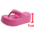 Hot Red Chunky Platform Flip Flops Women Summer 2023 Soft Eva Cloud Slipper Woman Clip Toe Non Slip Beach Sandals Mujer